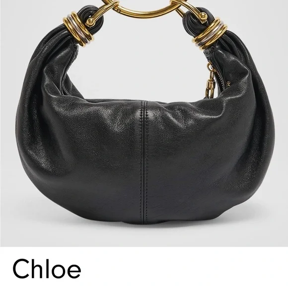 Chloe Bracelet Bag Mini:  Black Calfskin - Picture 4 of 7